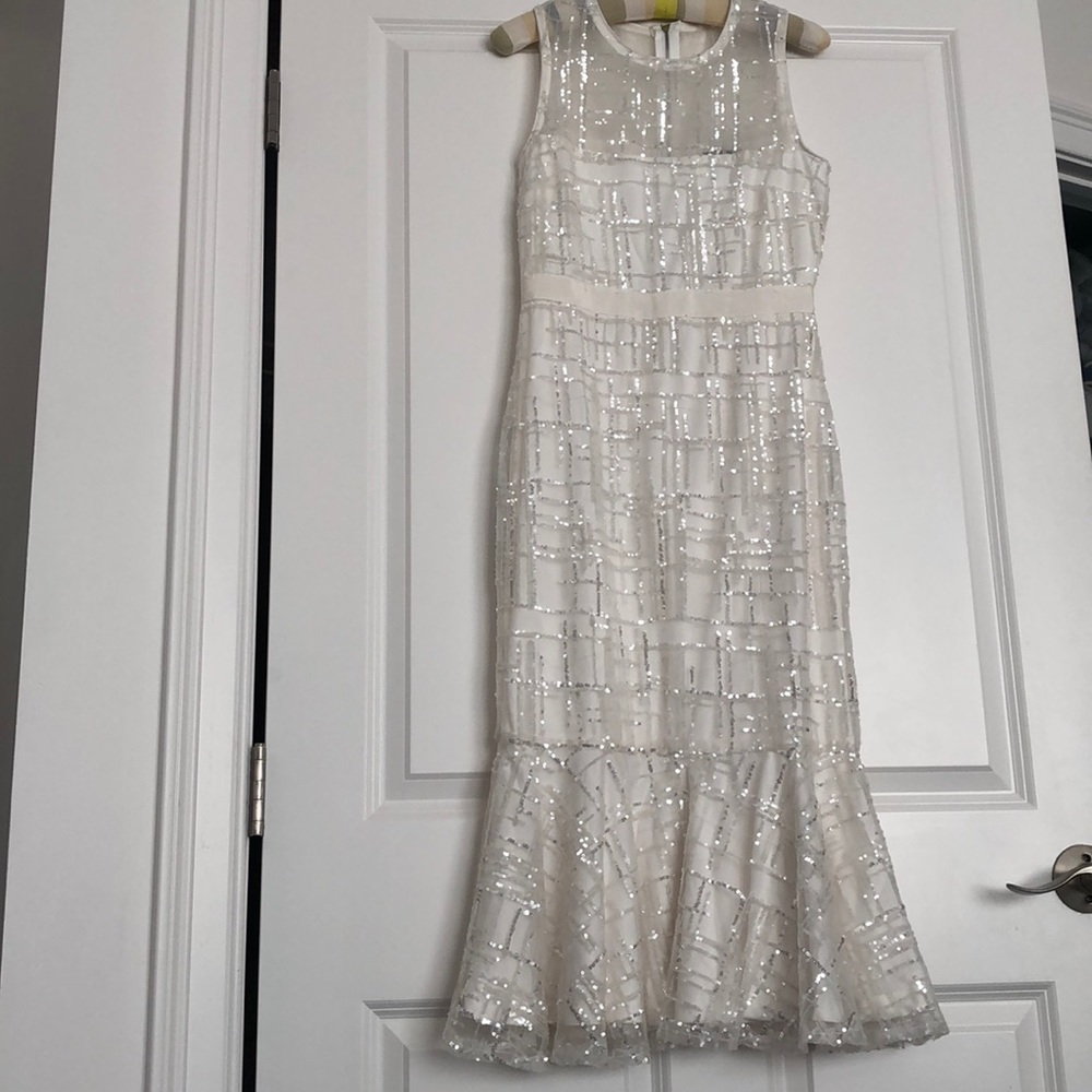Gorgeous ivory sequence dress